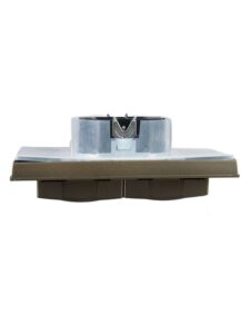 Розетка 2-м СП BRITE РСбш12-3-44-БрШ 16А в сборе IP44 с крышкой шампань IEK BR-R26-16-44-K37-F — изображение 4