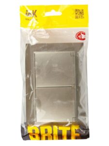 Розетка 2-м СП BRITE РСбш12-3-44-БрШ 16А в сборе IP44 с крышкой шампань IEK BR-R26-16-44-K37-F — изображение 6