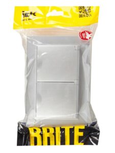 Розетка 2-м СП BRITE РСбш12-3-44-БрА 16А в сборе IP44 с крышкой алюм. IEK BR-R26-16-44-K47-F — изображение 6
