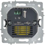 Розетка СП BRITE РЮ12-1-БрАБ USB C 65Вт высокоскор. заряд. арктич. бел. IEK BR-U13-065-K91 — изображение 2