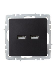 Розетка BRITE USB A+A 3.1А РЮ10-1-БрЧ механизм черн. IEK BR-U21-D31-K02 — изображение 7