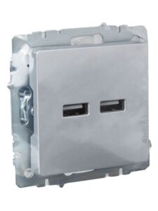 Розетка BRITE USB A+A 3.1А РЮ10-1-БрА механизм алюм. IEK BR-U21-D31-K47 — изображение 5