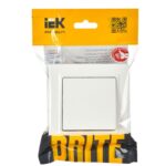 Выключатель 1-кл. СП BRITE ВСР10-1-0-БрБ 10А в сборе бел. IEK BR-V10-0-10-K01-F — изображение 6