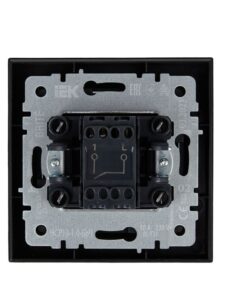 Выключатель 1-кл. СП BRITE ВСР10-1-0-БрЧ 10А в сборе черн. IEK BR-V10-0-10-K02-F — изображение 4