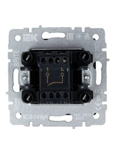 Выключатель 1-кл. СП BRITE ВС10-1-0-БрЧ 10А механизм черн. IEK BR-V10-0-10-K02 — изображение 4