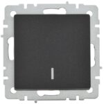Выключатель 1-кл. СП BRITE ВС10-1-1-БрЧ 10А с индик. механизм черн. IEK BR-V10-1-10-K02 — изображение 4