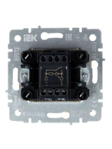 Выключатель 1-кл. СП BRITE ВС10-1-1-БрКр 10А с индик. механизм беж. IEK BR-V10-1-10-K10 — изображение 4