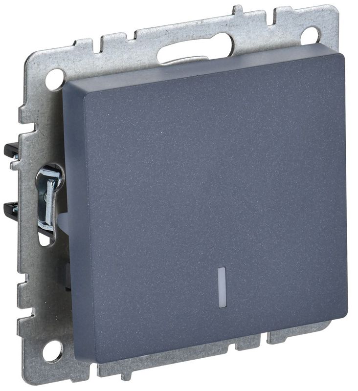 BR-V10-1-10-K35_1.jpeg Выключатель 1-кл. СП BRITE ВС10-1-1-БрМ 10А с индик. механизм маренго IEK BR-V10-1-10-K35 — изображение 1