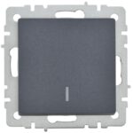 Выключатель 1-кл. СП BRITE ВС10-1-1-БрМ 10А с индик. механизм маренго IEK BR-V10-1-10-K35 — изображение 4