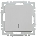 Выключатель 1-кл. СП BRITE ВС10-1-1-БрА 10А с индик. механизм алюм. IEK BR-V10-1-10-K47 — изображение 4