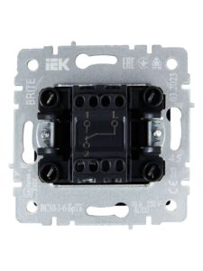 Выключатель проходной 1-кл. СП BRITE ВС10-1-6-БрТБ 10А механизм бронза IEK BR-V12-0-10-K45 — изображение 4