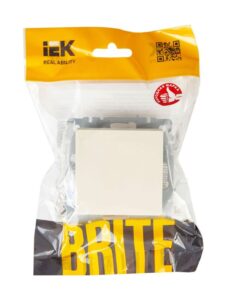 Выключатель перекрестный 1-кл. СП BRITE 10А ВС10-1-3-БрКр механизм беж. IEK BR-V13-0-10-K10 — изображение 6