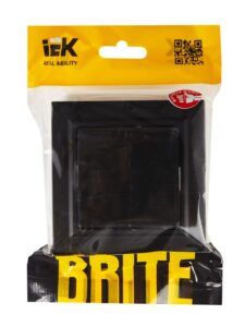 Выключатель 2-кл. СП BRITE ВСР10-2-0-БрЧ 10А в сборе черн. IEK BR-V20-0-10-K02-F — изображение 5
