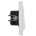 Выключатель 2-кл. СП BRITE ВСР10-2-0-БрАБ 10А в сборе арктич. бел. IEK BR-V20-0-10-K91-F — изображение 3
