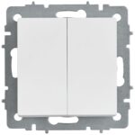 Выключатель 2-кл. СП BRITE ВС10-2-0-БрАБ 10А механизм арктич. бел. IEK BR-V20-0-10-K91 — изображение 5