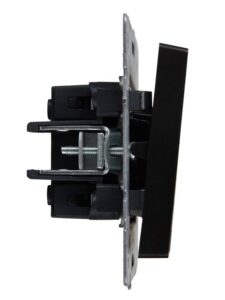 Выключатель 2-кл. СП BRITE ВС10-2-1-БрЧ 10А с индик. механизм черн. IEK BR-V20-1-10-K02 — изображение 2
