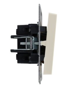 Выключатель 2-кл. СП BRITE ВС10-2-1-БрКр 10А с индик. механизм беж. IEK BR-V20-1-10-K10 — изображение 2