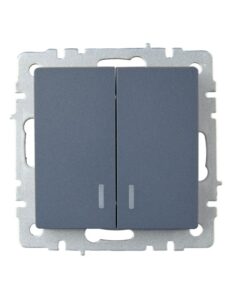 Выключатель 2-кл. СП BRITE ВС10-2-1-БрМ 10А с индик. механизм маренго IEK BR-V20-1-10-K35 — изображение 6