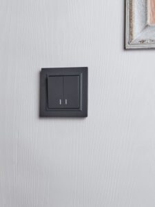 Выключатель 2-кл. СП BRITE ВС10-2-1-БрГ 10А с индик. механизм графит IEK BR-V20-1-10-K53 — изображение 3