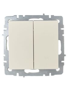 Выключатель проходной 2-кл. СП BRITE ВС10-2-6-БрКр 10А механизм беж. IEK BR-V22-0-10-K10 — изображение 6