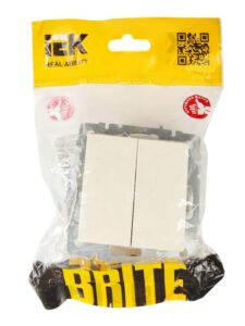 Выключатель проходной 2-кл. СП BRITE ВС10-2-6-БрКр 10А механизм беж. IEK BR-V22-0-10-K10 — изображение 5