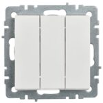 Выключатель 3-кл. СП BRITE ВС10-3-0-БрБ 10А механизм бел. IEK BR-V30-0-10-K01 — изображение 7