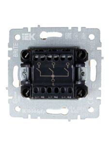 Выключатель 3-кл. СП BRITE ВС10-3-0-БрКр 10А механизм беж. IEK BR-V30-0-10-K10 — изображение 4