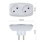 Разветвитель 2-м без заземл. 16А IP20 SP-2-W бел. Эра C0045520 — изображение 4