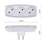 Разветвитель 3-м без заземл. 16А IP20 SP-3-W бел. Эра C0045527 — изображение 2