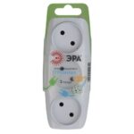 Разветвитель 3-м без заземл. 16А IP20 SP-3-W бел. Эра C0045527 — изображение 3