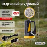 Фонарь-прожектор аккумуляторный TSP19 19 + 18LED аккум. 4В 2А.ч ЗУ 220В (картон. упак.) Трофи C0045552/Б0008436 — изображение 2