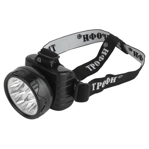C0045557_1.jpeg Фонарь аккумуляторный налобный TG9 9LED аккум. 4В 0.9А.ч ЗУ 220В (картон. упак.) Трофи C0045557 — изображение 1