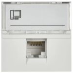 Розетка компьютерная 2мод. РКИ-20-00-П RJ45 кат.5E UTP механизм PRIMER IEK CKK-40D-RI2-K01 — изображение 4