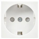 Розетка 1-м 2мод. РКС-20-30-П-К 45х45 с заземл. бел. PRIMER IEK CKK-40D-RSZB2-K01-K — изображение 4