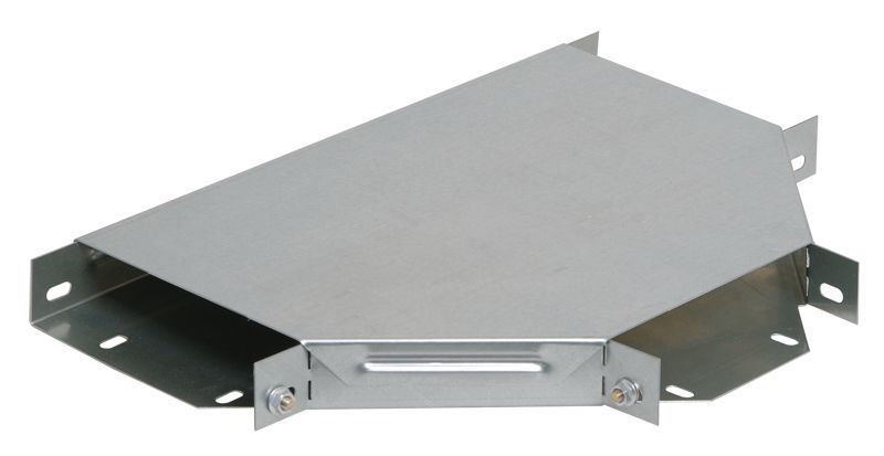 CLP1T-050-100_1.jpeg Ответвитель для лотка Т-образ. горизонт. 100х50 с кр. IEK CLP1T-050-100 — изображение 1