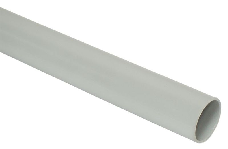 CTR10-032-K41-030I_1.jpeg Труба гладкая ПВХ жесткая d32мм сер. (дл.3м) IEK CTR10-032-K41-030I — изображение 1