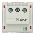 Розетка 45х45 (2 модуля) с заземл. прямая красн. EKF E2MR16-028-70 — изображение 8