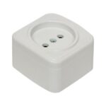 Розетка 1-м ОП Минск 10А IP20 без заземл. бел. Basic EKF EGR10-022-10 — изображение 4
