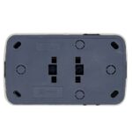Розетка 2-м ОП Минск 16А IP20 с заземл. бел. Basic EKF EGR16-128-10 — изображение 2