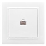 Розетка компьютерная 1-м СП Минск RJ45 бел. Basic EKF ERK01-035-10