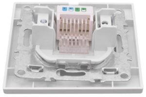 Розетка компьютерная 1-м СП Минск RJ45 бел. Basic EKF ERK01-035-10 — изображение 2