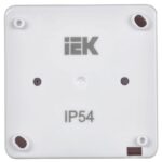 Розетка 1-м ОП Гермес Plus РСб20-3-ГПБб 16А IP54 с заземл. с крышкой бел. IEK ERMP12-K01-16-54-EC — изображение 3