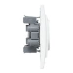 Розетка 2-м СП Минск 10А IP20 без заземл. защ. шторки бел. Basic EKF ERR10-102-100 — изображение 2