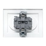 Розетка 2-м СП Минск 10А IP20 без заземл. защ. шторки бел. Basic EKF ERR10-102-100 — изображение 8