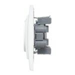 Розетка 2-м СП Минск 10А IP20 без заземл. защ. шторки бел. Basic EKF ERR10-102-100 — изображение 4
