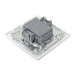 Выключатель 1-кл. СП Минск 10А IP20 с индикатором бел. Basic EKF ERV10-121-10 — изображение 5
