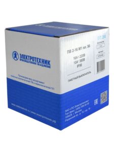Выключатель пакетный ПВ2-16А М1 в пл. корп. IP56 Электротехник ET001802 — изображение 3