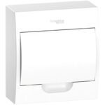 Бокс навесной ОП City9 Box 1 ряд 8мод IP40 IK07 63А 2 клеммы с бел. дверцей SE EZ9E108P2SRU