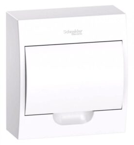 Бокс навесной ОП City9 Box 1 ряд 8мод IP40 IK07 63А 2 клеммы с бел. дверцей SE EZ9E108P2SRU — изображение 5