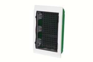 Корпус встраиваемый City9 Box IT 3 ряда 36мод. 2 розетки с прозр. дверцей SE EZ9E312S2FIT — изображение 4